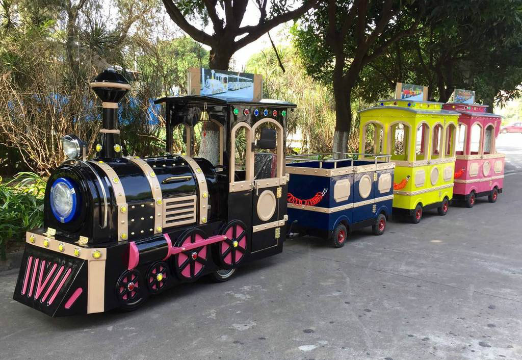 泾川景区广商场无轨观光小火车电动儿童游乐设备小火车可坐人户外玩具